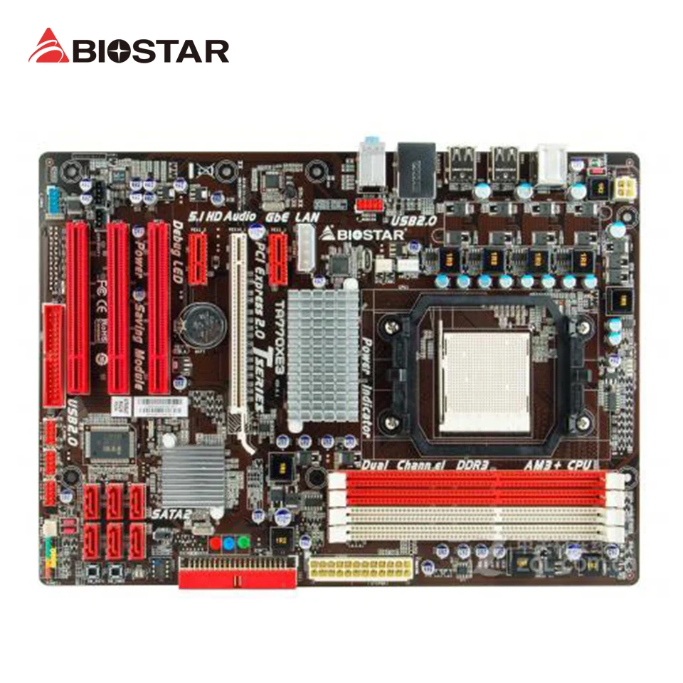 

Biostar TA770XE3 Desktop Motherboard 770 Socket AM3 DDR3 16G SATA2 USB2.0 ATX