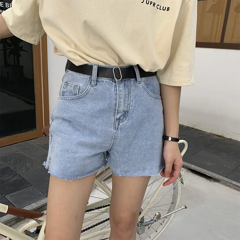 

Casual Denim High Waisted Shorts for Women Solid Short Feminino Jean Shorts Summer 2019 Womens Clothing High Quality K0344