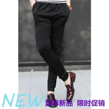 Мужской одежды Мода Работа jogger плиссированные случайные штаны получил луч брюки Певица костюмы