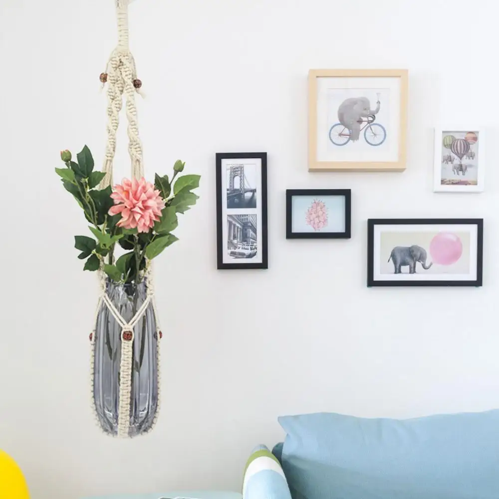 

2019 New Tassel Bohemian Macrame Woven Wall Hanging Handmade Knitting Tapestry Home Office Wall Decoration