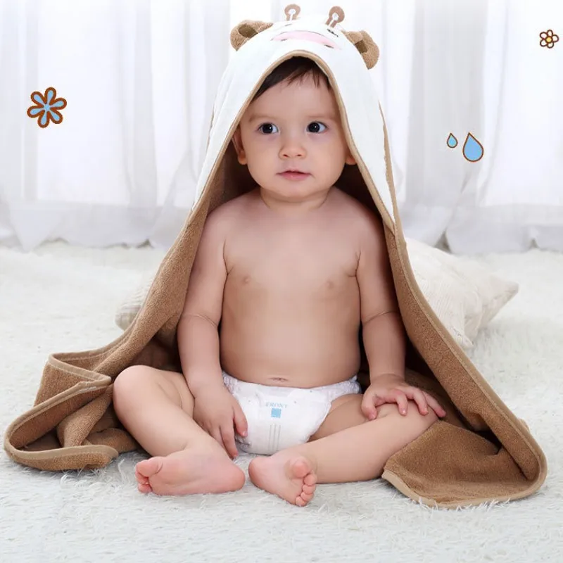 SZ0638C Новое Детское полотенце, банный халат из хлопка для маленьких мальчиков и девочек, весеннее банное полотенце с капюшоном и животными, детское полотенце с героем мультфильма - Цвет: SZ0638C