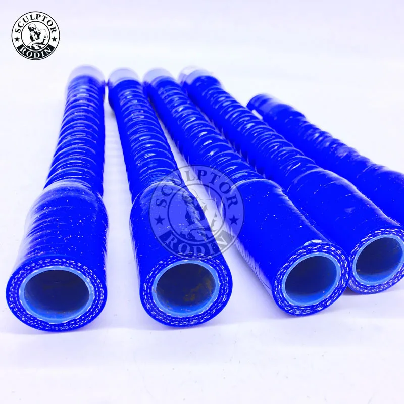 

ID:38MM 45MM 50MM replace auto bend silicone tube hose rubber steel tube pipe (Length: 500MM 600MM 800MM) Blue/Black 1PCS