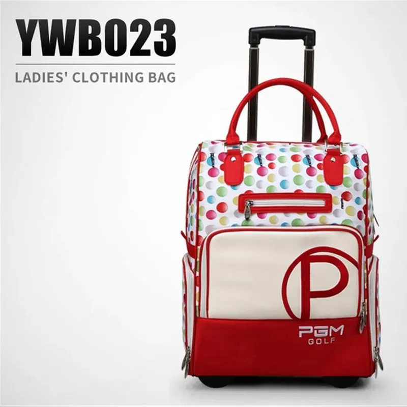 

Pgm Nylon Golf Clothes Bag Waterproof Durable Traveling Bag With Wheel Carry Bag Women Golf Clothes Luggage High Quality D0080