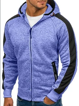 

ZOGAA Men's Fashion Hooded Sweatshirt Hoodies geek new men's sweater fashion pullover high collar pure color knit