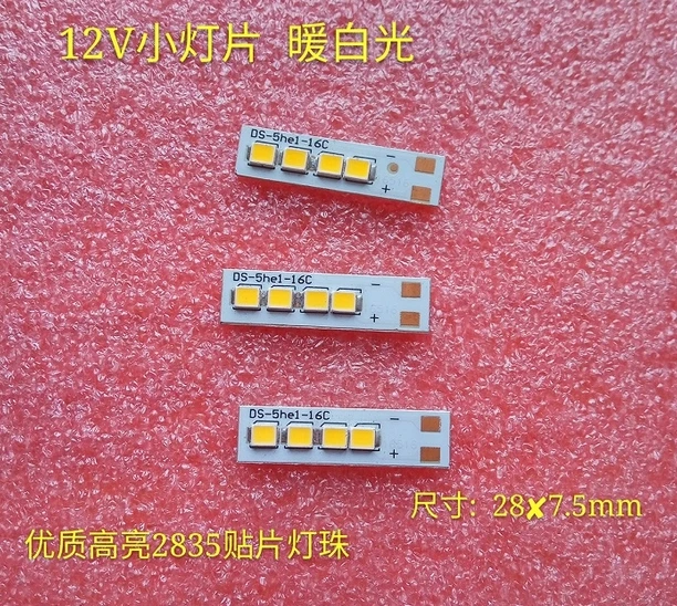 

NEW DIY DC12V SMD 2835 LED Diode With PCB Board For Night Lights Warm White Color