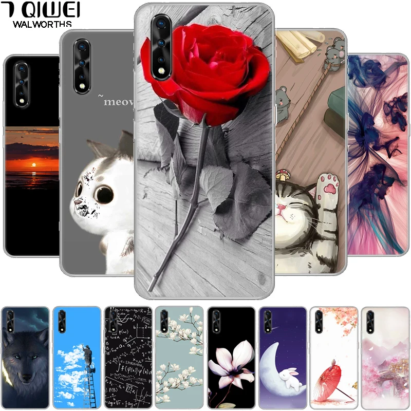 

For Vivo V17 Neo Case 6.38'' Silicone Soft TPU phone case for VIVO V17Neo Back Cover Case For VIVO S1 Y7S Z5 / iQOO Neo Cases