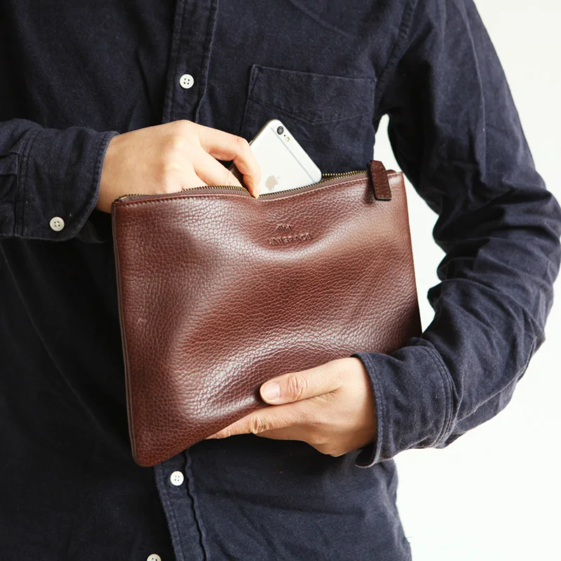 Кожаная мужская сумка LANSPACE брендовые кошельки для мелочи модная ipad|brands leather man
