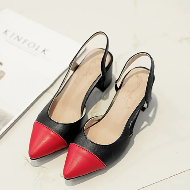 3mma Brand Red Bottom Pumps with Straps Ankle Strapped Pointed Toe