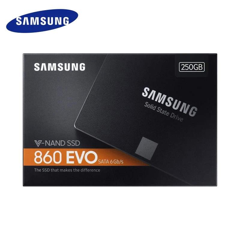 SAMSUNG SSD 860 EVO 250 ГБ 500 ГБ 1 ТБ Внутренний твердотельный диск HDD жесткий диск SATA3 2,5 дюймов ноутбук Настольный ПК TLC 250 ГБ