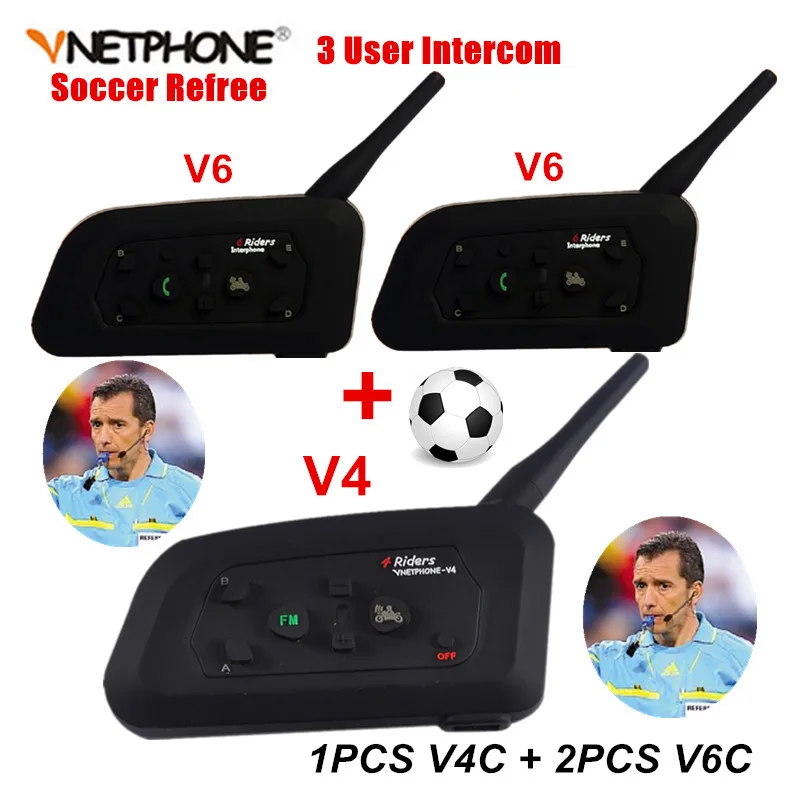 Bluetooth гарнитура Vnetphone для профессионального рефери по футболу|bluetooth intercom