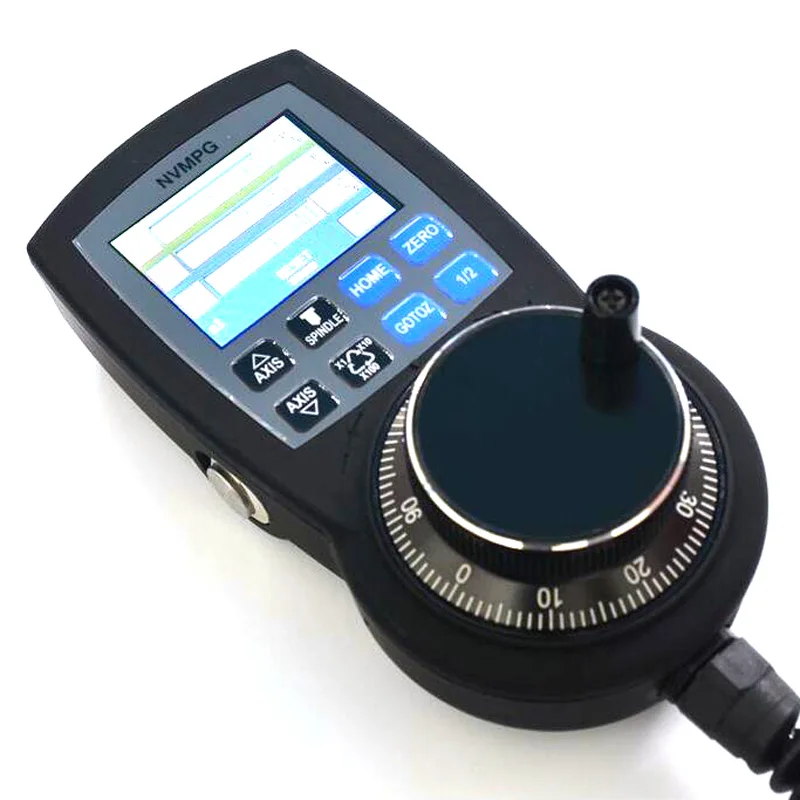 

CNC 6 Axis Handwheel Mach3 MPG Pendant Manual Pulse Generator hand wheel Full-featured serial communication with LCD display