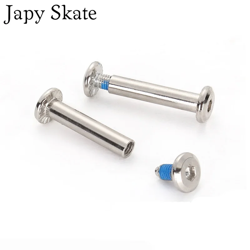 

8pcs Roller Skates Parts 6mm Diameter Axles Male And Female Screws For Child Kid Adult Free Skating Inline Skates 3.1cm or 3.6cm