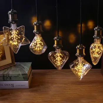 

YIYANG Star Retro Starry Sky AC90-265V LED Bulb 3W E27 Babybreath Flower A60 G80 G95 Decoration Christmas Light Lamp Lampada Led