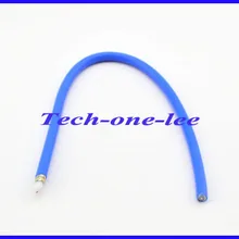 10 шт./лот,, для детей возрастом от 1 до M коаксиальный разъем кабеля RG402 мягкий удлинитель косички изоляционный кабель с фэп изоляцией куртка синего цвета