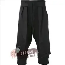 Новинка, Мужская одежда, GD, стилист волос, модные укороченные штаны из 2 предметов, брюки-шаровары, большие размеры, костюмы певицы, 27-44