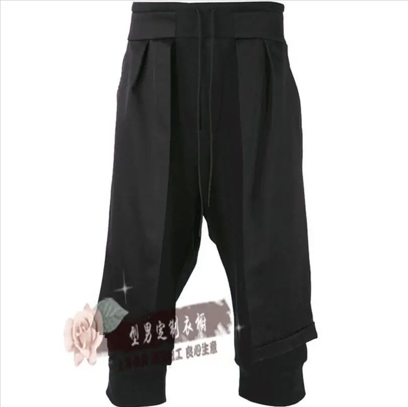 Новинка 2017 мужская одежда GD Парикмахерская модные укороченные брюки из