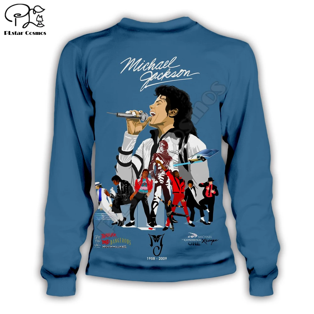 PLstar Cosmos Michael Jackson 3D Printed Hoodie/Sweatshirt/Jacket/Mens Womens hip hop apparel Drop shipping