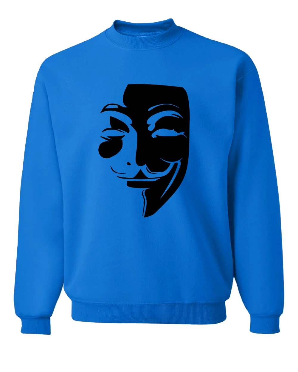 V for Vendetta Guy Fawkes толстовки мужские Горячая Распродажа Весна Зима Модные мужские толстовки хип-хоп спортивный костюм брендовая одежда S-2XL - Цвет: blue1