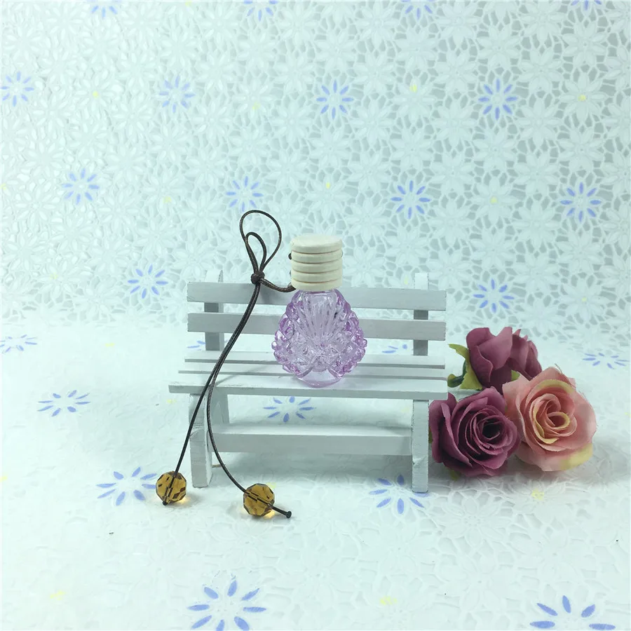 

crystal Bead Pendant Essential oil perfume bottle Pendant Empty bottle ornaments Random send Car Styling Decoration