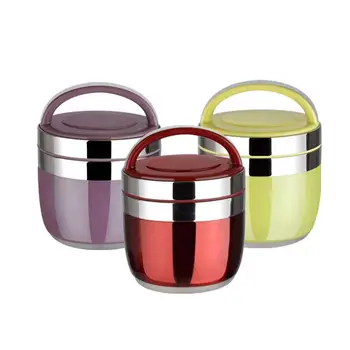 

HobbyLane Layer Portable Stainless Steel Insulated Bento Food Thermal Container Lunch Box For Kids Food Case