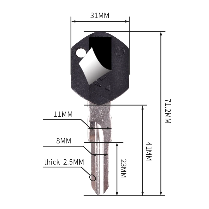 Новые ключи от мотоцикла Uncut Blade пустой ключ для KTM DUKE 125 250 390 690 990 KTM250 EX250 KTM125 KTM990 KTM690
