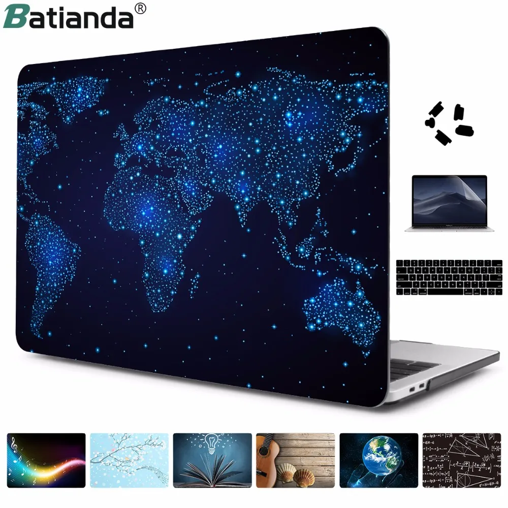 Кристальный чехол для ноутбука Apple Macbook Air Pro Retina 11 13 3 15 A1466 Твердый 2016 2017 2018 Touch bar A170
