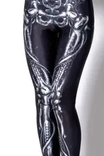 2016 Fashion New Sexy Trendy Popular X Ray Bone Skeleton Leg Leggings Slim Pants Pencil for
