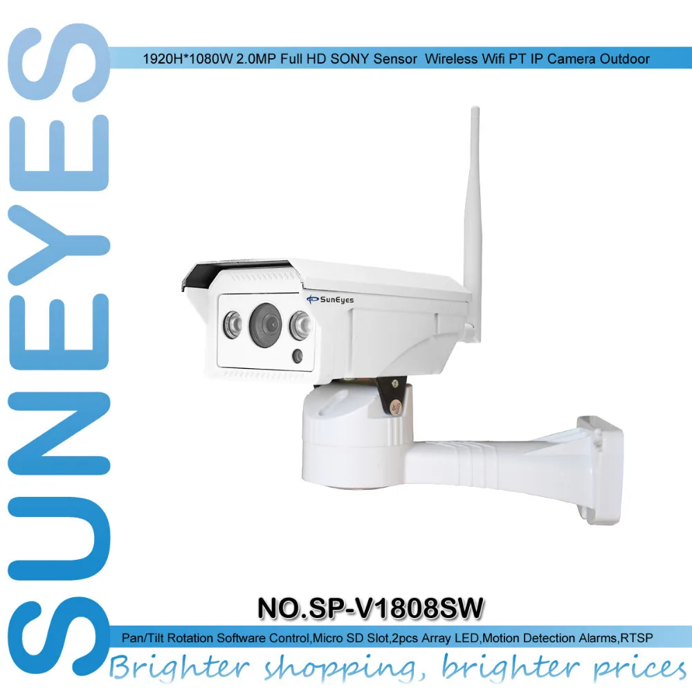 SunEyes sp-v1808sw панорамирования/наклона ip Камера открытый Беспроводной Wi-Fi 1080 P Full HD с