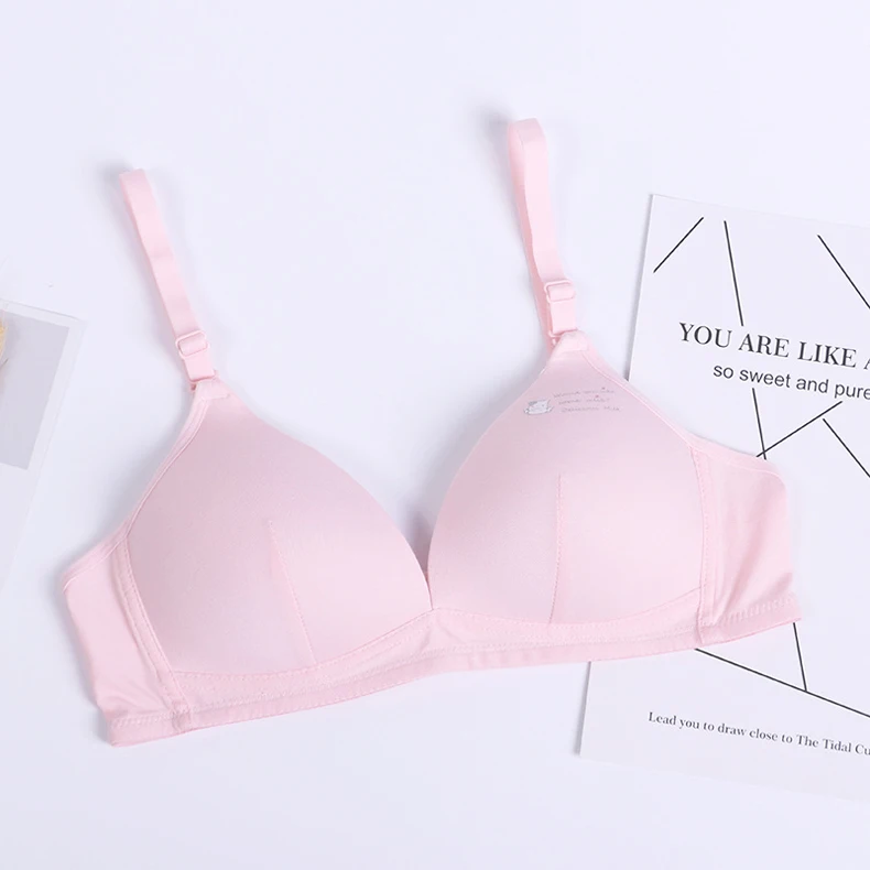 Беспроводной хлопковый спортивный бюстгальтер для девочек-подростков 12 ...