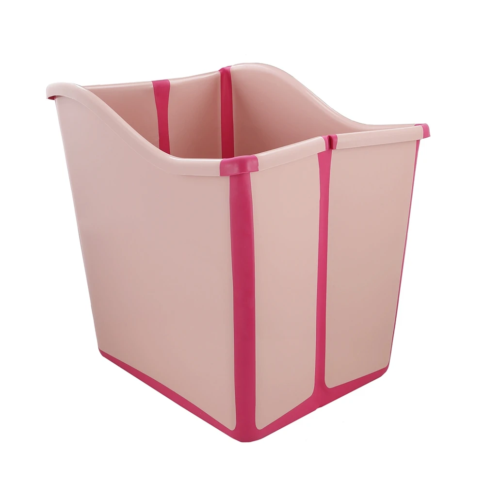 New Kids Large Folding Baby Bathtub Thickened Vertical Bath Bucket Baby Tubs Bath Wash Cup Shampoo Cup Splashing Cup for Washing