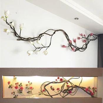 

1pc Natural-looking Versatile Eco-friendly Tree Vine Ornaments Wisteria DIY Rattan for Party Room Pipe Bedroom