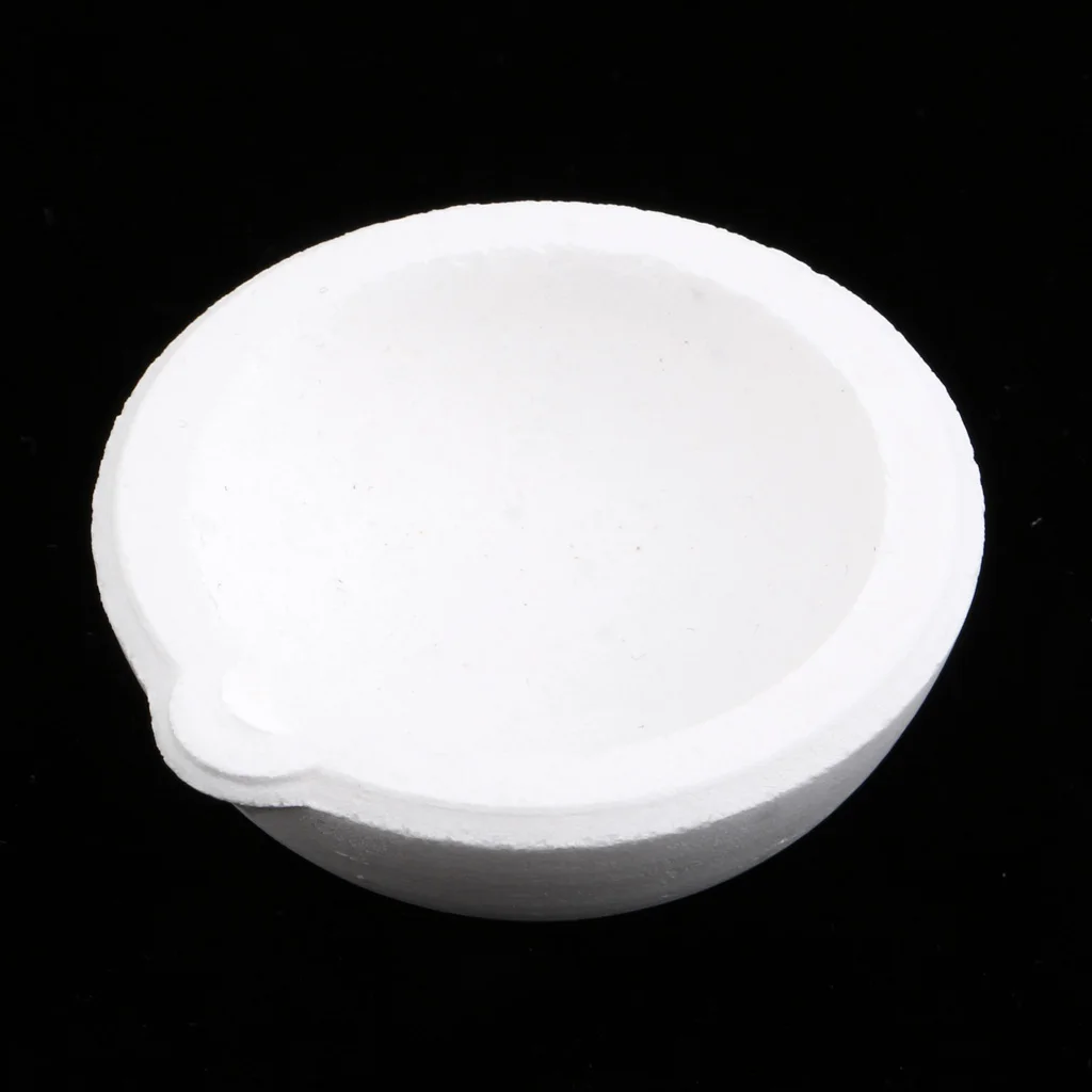 MagiDeal Quartz Silica Melting Crucible Dish Pot Cup for Gold Silver 100g