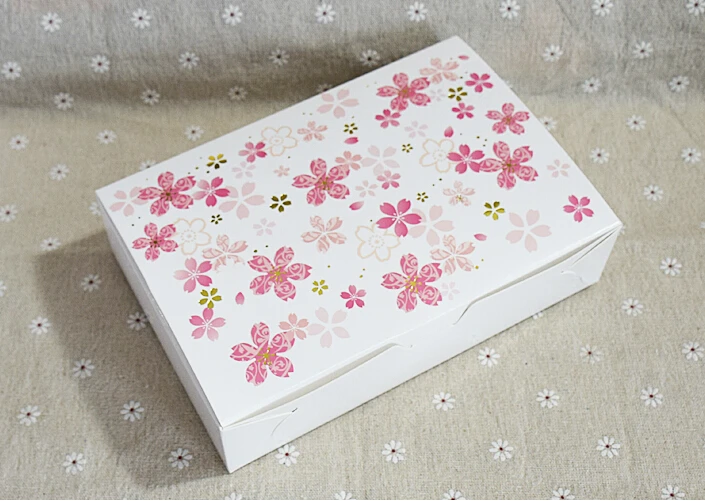 50pcs/lot Flower cupcake boxes White Gift Packaging Wedding Party Pastry Baking Package Box Pink Kraft paper Cake | Дом и сад
