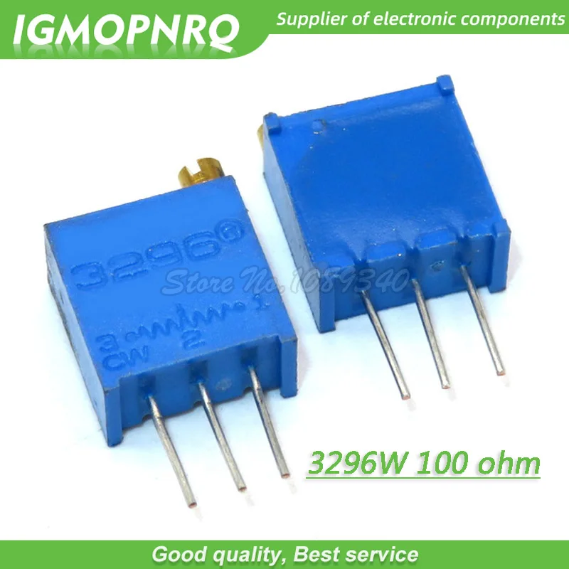 10 шт./лот 3296W-1-101LF 3296 Вт 101 100 Ом Высокоточный многооборотный триммер потенциометр