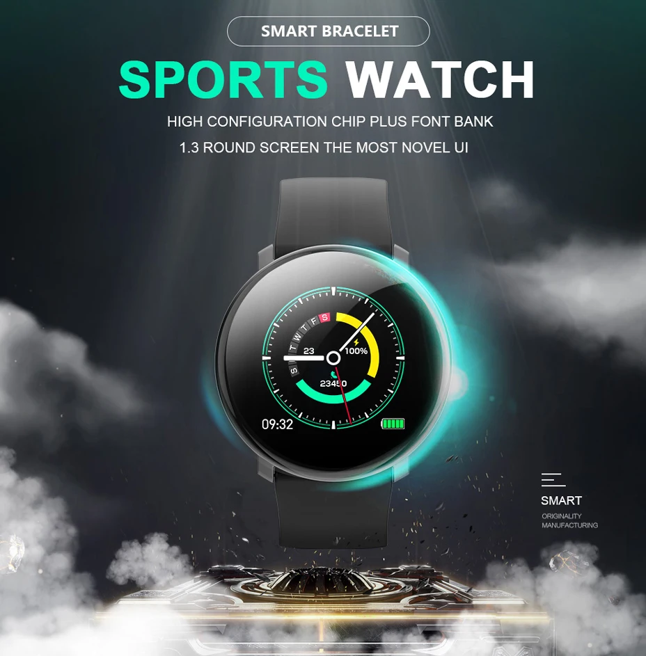 M31 Смарт-часы с полным сенсорным экраном IP67 водонепроницаемые несколько спортивных режимов DIY Смарт-часы для Android и IOS