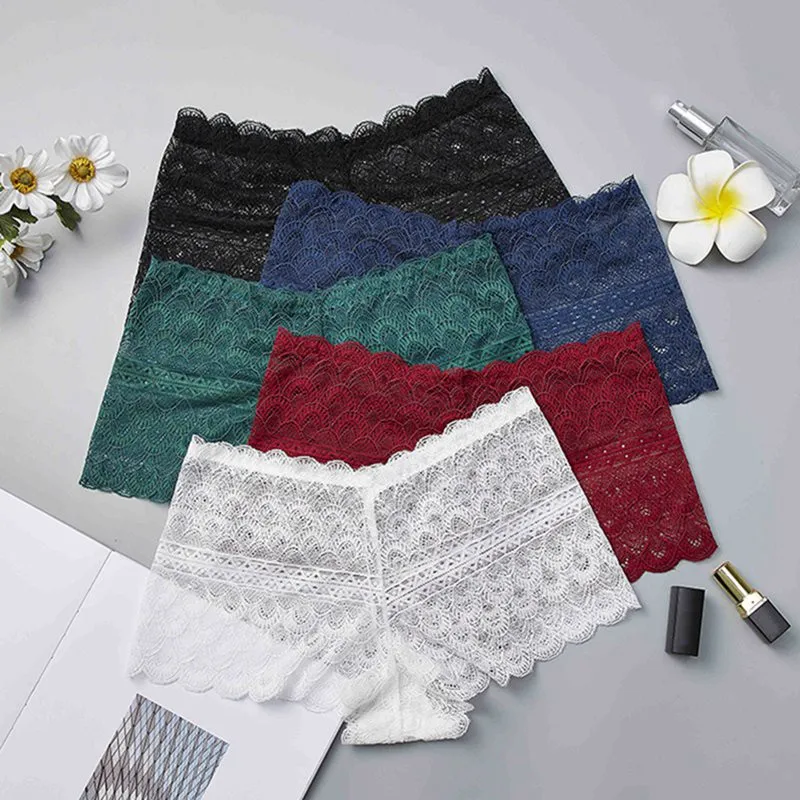 

Women Soft Seamless Lace Safety Short Pants Summer Under Skirt Shorts Breathable Short Tights New Hot Sale 2019