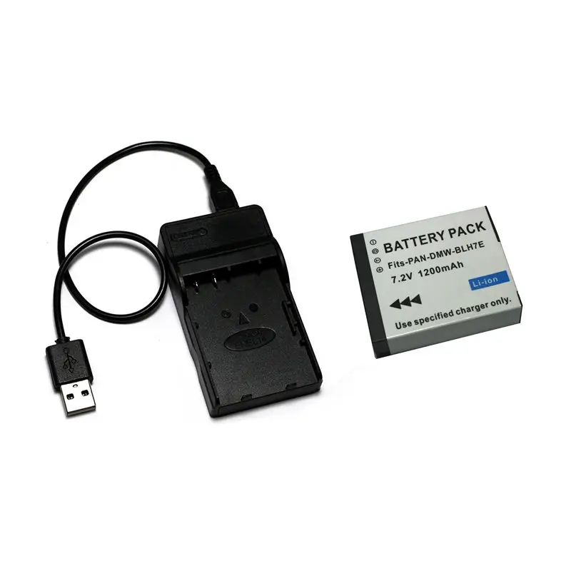 Аккумулятор и зарядное устройство для Panasonic Lumix GM1 DMW BLH7 BLH7PP GF9 LX15 LX10|Цифровые