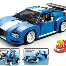 DECOOL 3119 Racer Modele De Voiture 3 en 1 строительные блоки брики Jouets совместимы 31070 Pour Enfants подарок Noel
