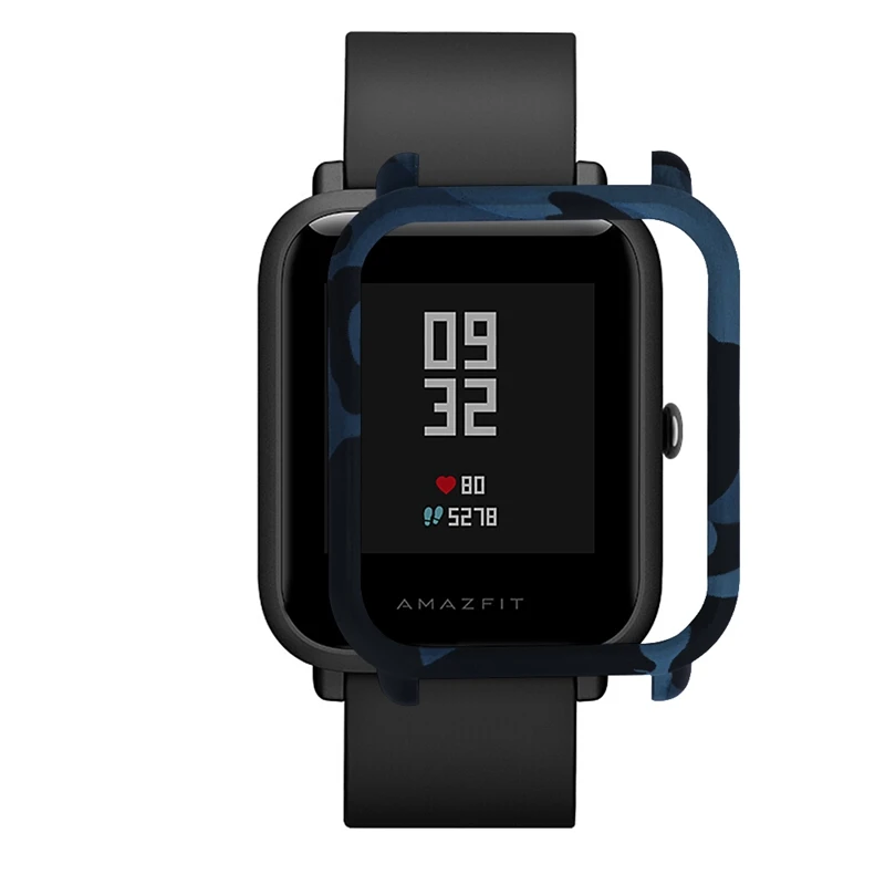 2 шт. чехол для Xiaomi Amazfit Bip камуфляж защитный бампер крышка красочные умные часы чехол для Amazfit Bip аксессуары Coque