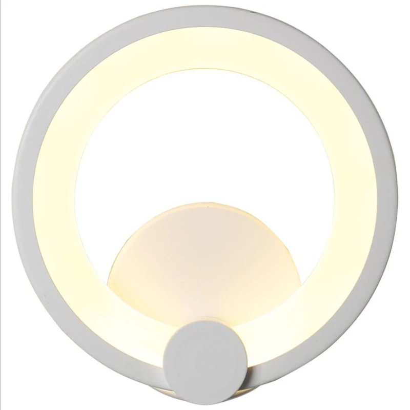 Modern led wall lamp fashion aisle bedside lamp ring personality wall creative lamp bedroom lamp image_2