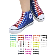 Взрослые водонепроницаемые шнурки без завязок Креативный дизайн 12 шт./упак. аксессуары для обуви в качестве полезного подарка