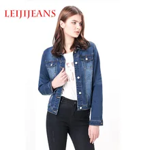 Leiji oversized denim cardigan jacket women denim jackkets coats womens coats Cotton long sleeve jeans coats high quality S 6XL