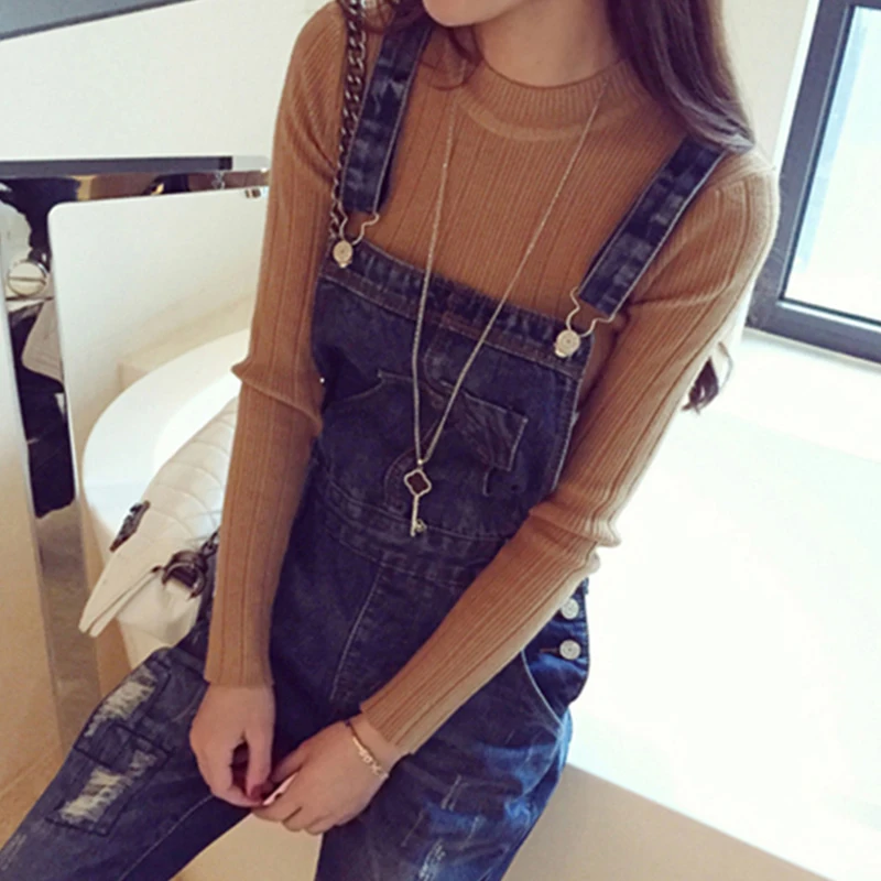 Elastic Slim Knitwear White Warm Korean Women Sweater Pullover Long Sleeve O Neck Sexy Sueter Mujer Invierno 2018 Pull Femme