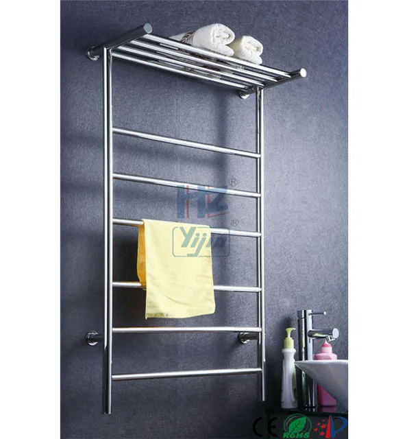 T Shaped Stainless Steel 304 Electric Heated Towel Rail Bathroom T Shaped Stainless Steel 304 Electric Heated Towel Rail Bathroom Wall Mounted Warmer Hz