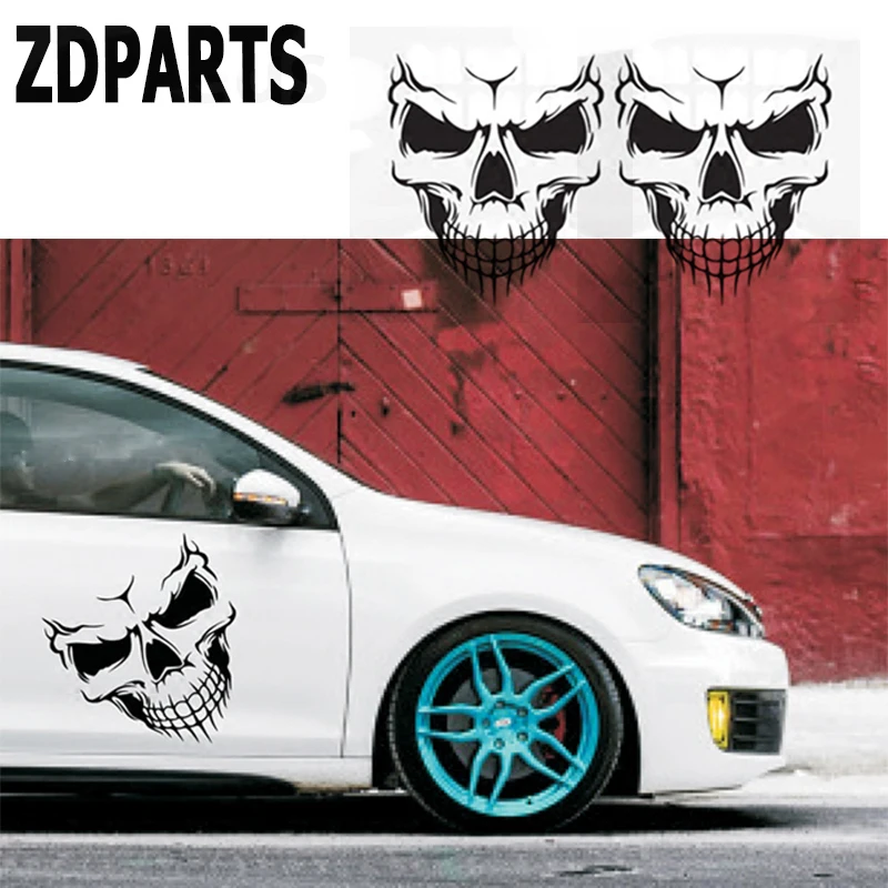 ZDPARTS 1X череп Автомобильная вентиляционная капота дверь окно колесо наклейки для