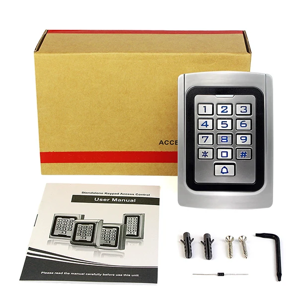Клавиатура контроля доступа IP68 водонепроницаемый металлический чехол кремния безопасности входной двери Считыватель RFID 125 кГц EM карта автономный F1322D