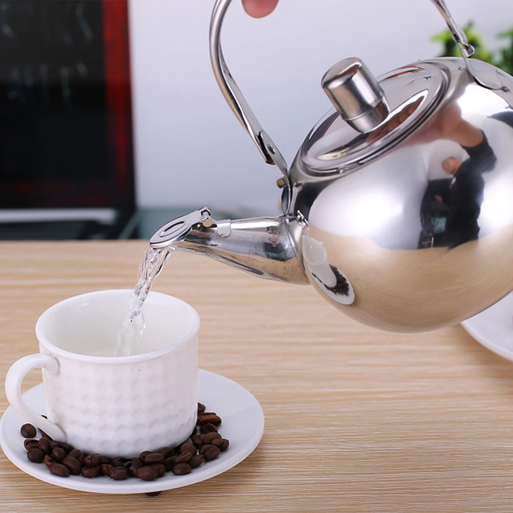 Изысканный чайник из нержавеющей стали, чайник с ситечком, Кофеварка