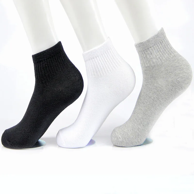 

Men Softness Socks Business Casual Solid Color Stocking Sports Fitness Breathable Sock 5 Pairs/bag