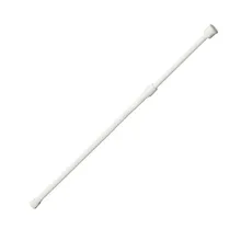 LBER Spring Loaded Extendable Telescopic Net Voile Tension Curtain Rail Pole Rod Rods White 40-75cm Poles Hanger Adjustable LBER Spring Loaded Extendable Telescopic Net Voile Tension Curtain Rail Pole Rod Rods White 40-75cm Poles Hanger Adjustable