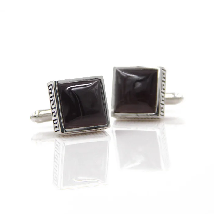 Classic casual business men all-match buttons Cufflinks French high-end opal Cufflinks Cuff Links